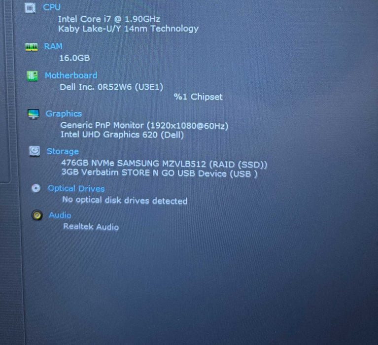Dell Latitude 5300 2-in-1 TOUCH Intel Core i7-8665U@1.9GHz 16GB RAM 512GB SSD  Lap200