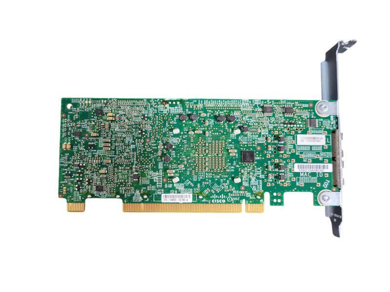 Cisco 68-4205- 73-14093- UCSC-PCIE-CSC-02 Dual Port 10G Fiber Card PCIe !