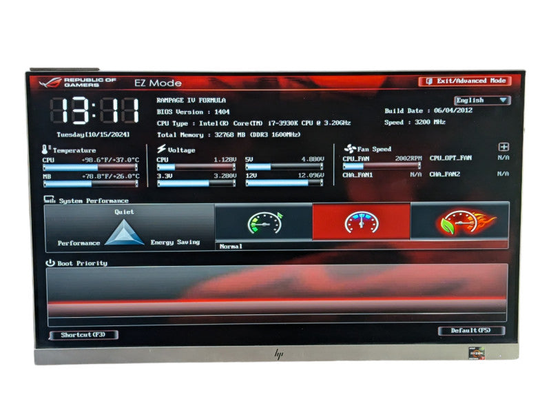 ASUS ROG Rampage IV Formula with i7-3930K @ 3.20Ghz 32GB ARM  Q-