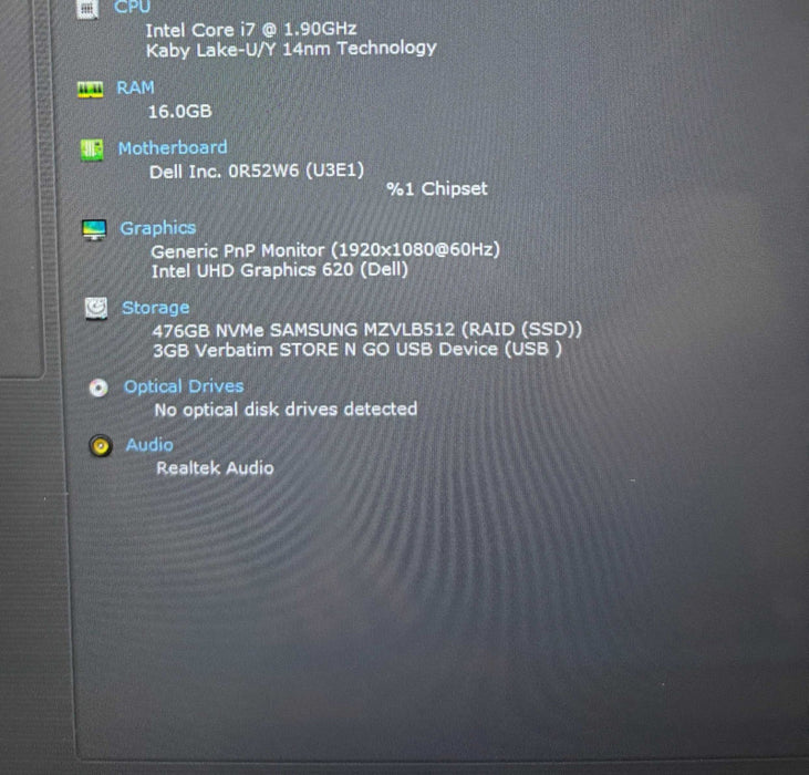 Dell Latitude 5300 2-in-1 i7-8665U@1.9GHz 16GB RAM 512GB SSD READ!  Lap200