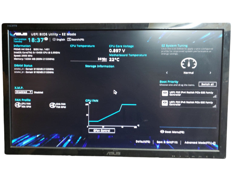 Intel 10th gen i5-10400 Tower Desktop 16GB DDR4 (READ)