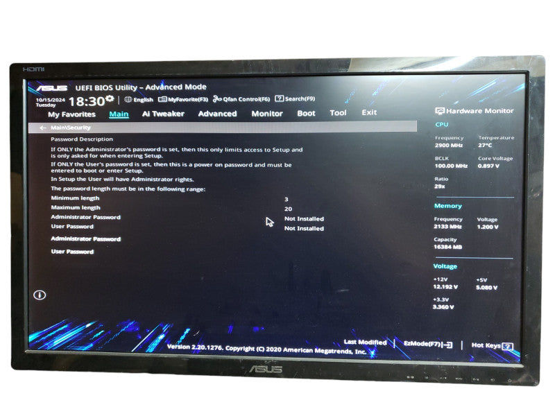 Intel 10th gen i5-10400 Tower Desktop 16GB DDR4 (READ)