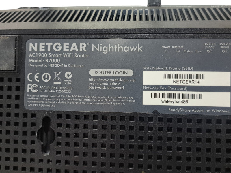 NETGEAR Nighthawk  R7000AC1900 Smart WiFi Router