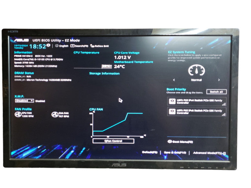 Intel i3-10105 Tower Desktop 16 GB DDR4 (READ)