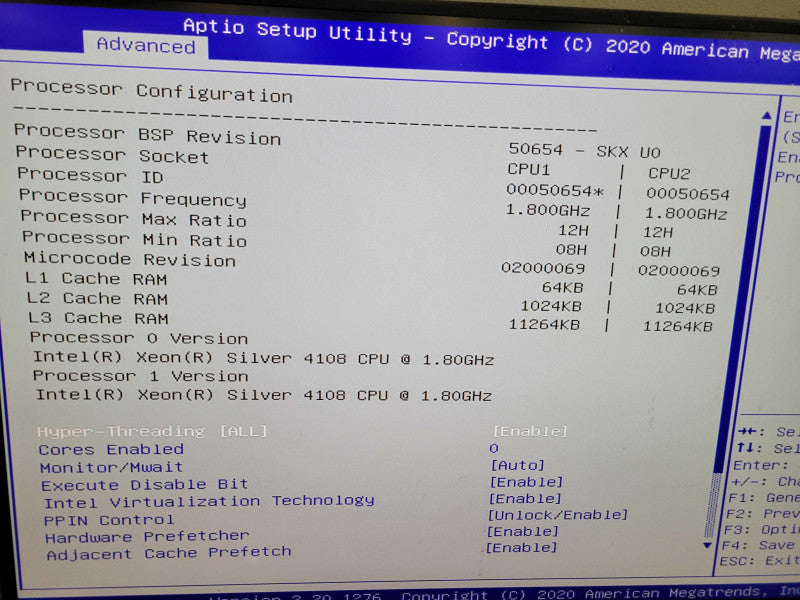 Supermicro CSE-829 - 2x Xeon Silver 4108 | 48GB RAM | NO HDD | AVAGO 3108RAID %