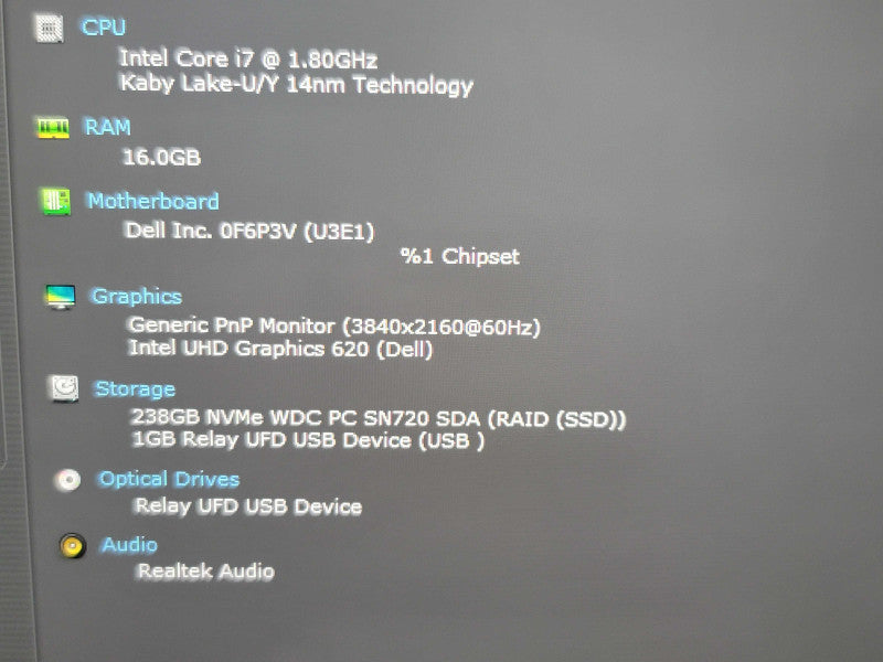 Dell XPS 13 9370| i7-8550U| 16GB DDR3L| 256GB SSD READ  β BudLap