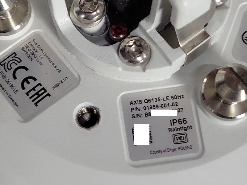 Axis Q6135-LE 60HZ PTZ Dome Network Camera 01959-001-02, READ _
