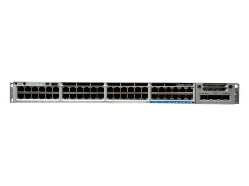 Cisco WS-C3850-12X48U-S, 48-Port UPoE (12x 1/10G) Switch w/ C3850-NM-2-10G