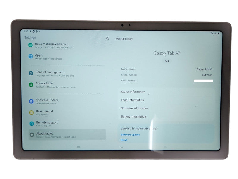 Samsung Galaxy Tab A7, 10.4" SM-T500 32GB, Wi-Fi