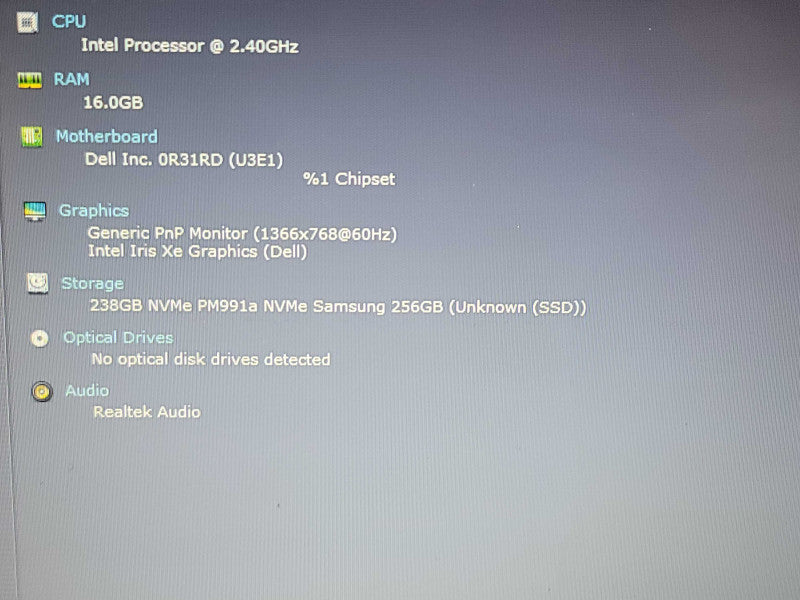 Dell Latitude 3520| i5-1135G7| 16GB DDR4| 256GB SSD READ β Lap200