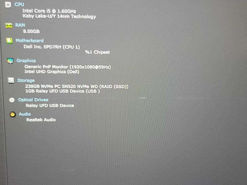 Dell Latitude 3510| i5-1035G4| 8GB DDR4| 256GB SSD READ  β BudLap