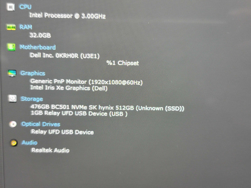 Dell Latitude 5320| i7-1185G7| 32GB RAM| 512GB SSD READ Qβ Lap200