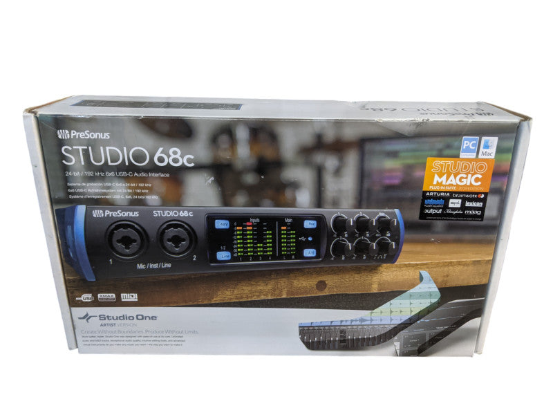 PreSonus Studio 68c USB-C Audio Interface 24-bit / 192 kHz 6x6 USB-C