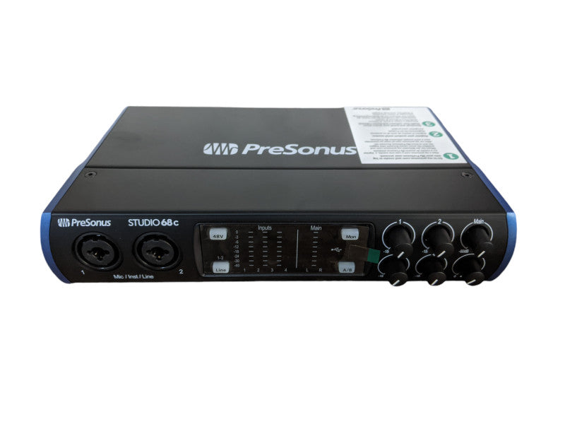 PreSonus Studio 68c USB-C Audio Interface 24-bit / 192 kHz 6x6 USB-C