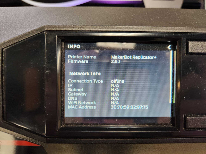 MakerBot Replicator Plus 3D Printer, Model: MP07825, READ