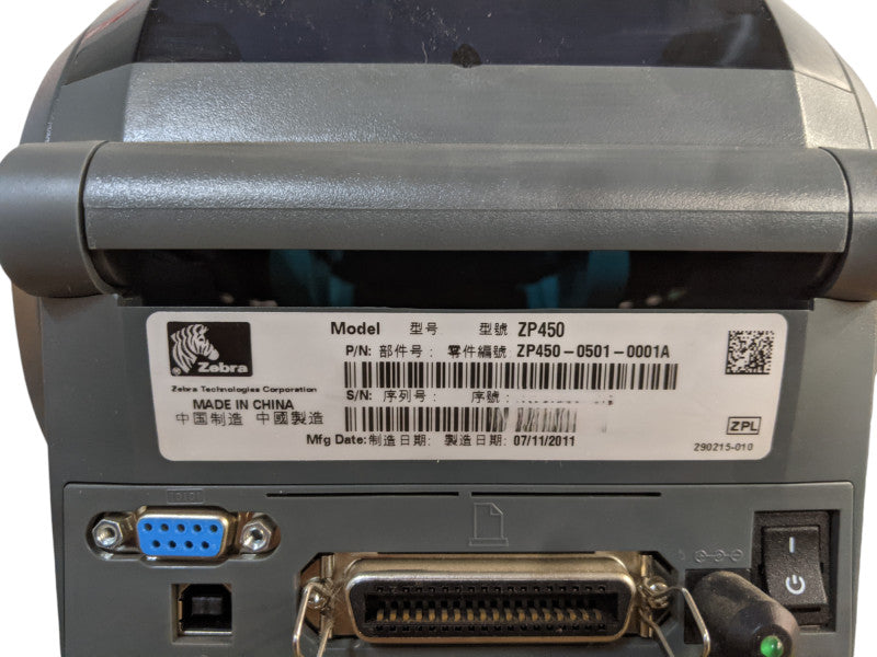 Zebra ZP 450 Thermal Label Printer - ZP450-0501-0001A