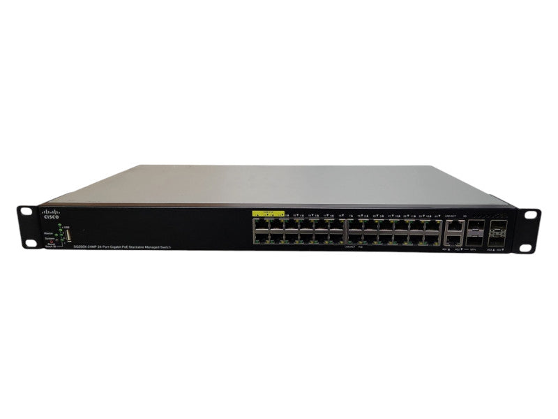 Cisco SG350X-24MP 24-Port Gigabit PoE Stackable Managed Switch w/ 4x SFP+