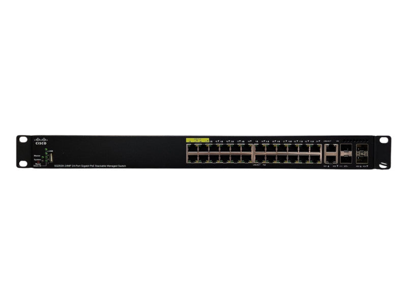 Cisco SG350X-24MP 24-Port Gigabit PoE Stackable Managed Switch w/ 4x SFP+