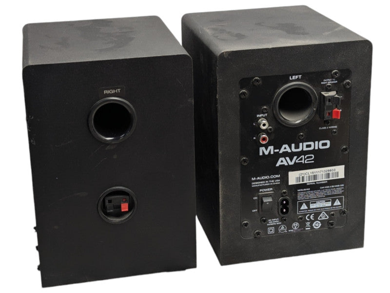 Pair of 2 M-Audio AV42 Studio Monitors -