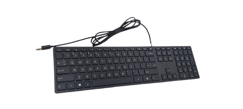 Brand New Full Sized HP Wired Desktop Keyboard L96909-001 320K USB Q