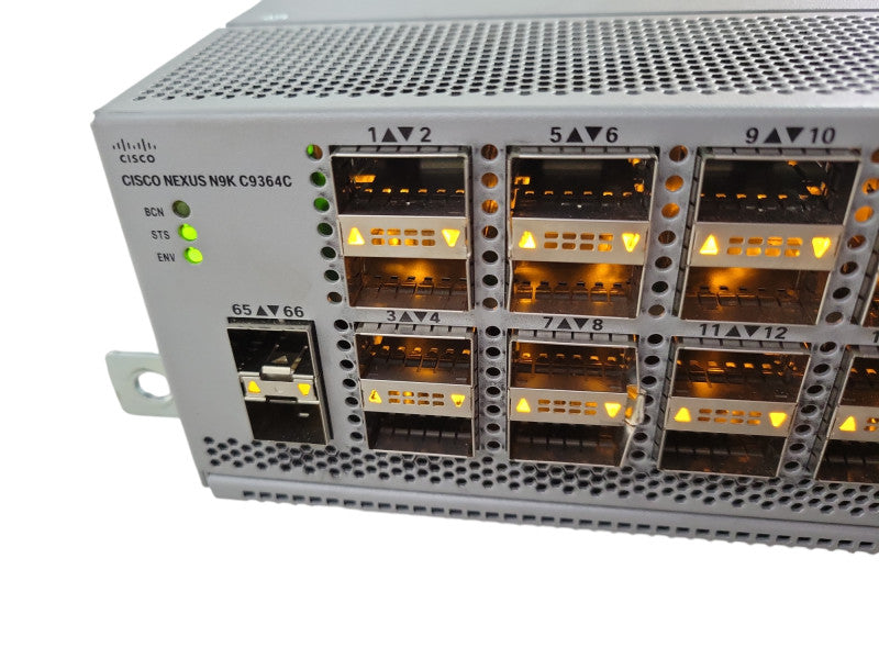 Cisco N9K-C9364C | 64-Port 40/100G QSFP28 Nexus Switch with Dual AC *READ* !