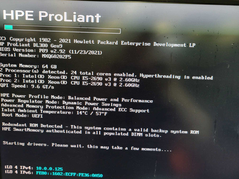 HP ProLiant DL380 Gen9 - 2x Xeon E5-2690 v3 | 64GB RAM | NO HDD | P440ar %\t %