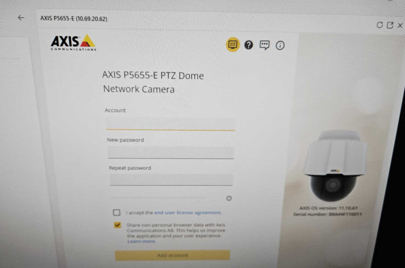 Axis Communications P5655-E 1080p 60hz Outdoor PTZ Network Camera