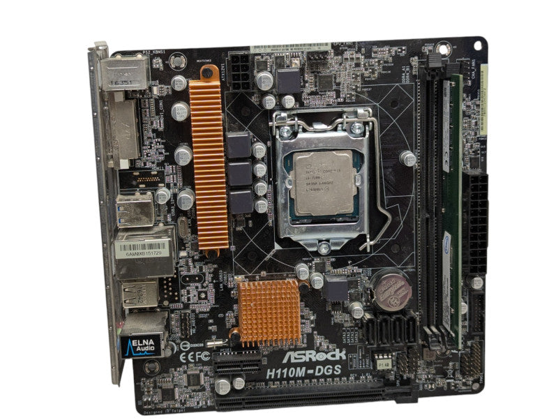 ASRock H110M-DGS Motherboard with i3-7100T @ 3.40Ghz 8GB RAM  -