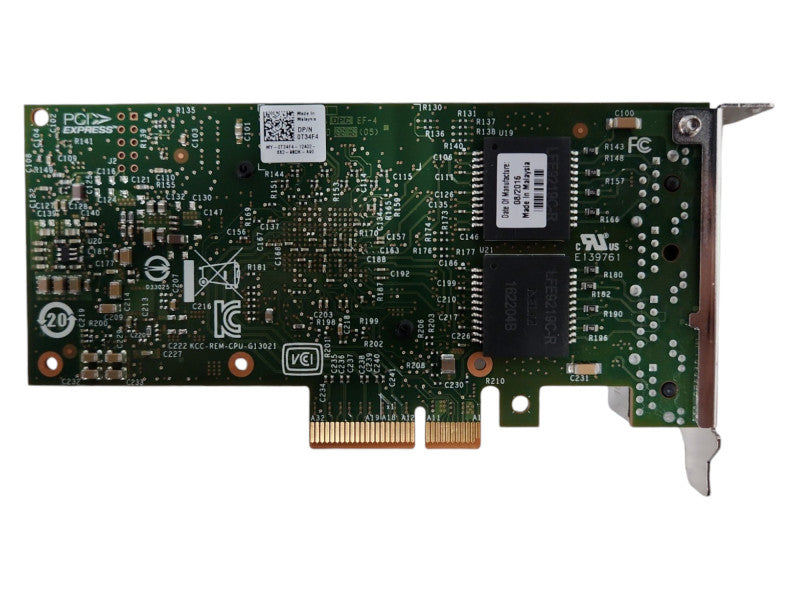 DELL 0T34F4 Intel i350-T4 Network Adapter with Low Profile Bracket