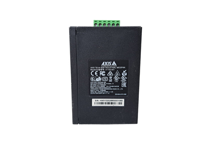 Axis T8144 60W Industrial Midspan 55V 1.1A PoE Injector Q