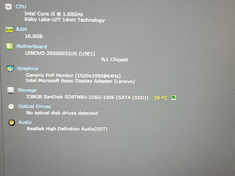 Lenovo ThinkPad T14 | i5-10210U| 16GB DDR4| 256GB SSD  β Lap200