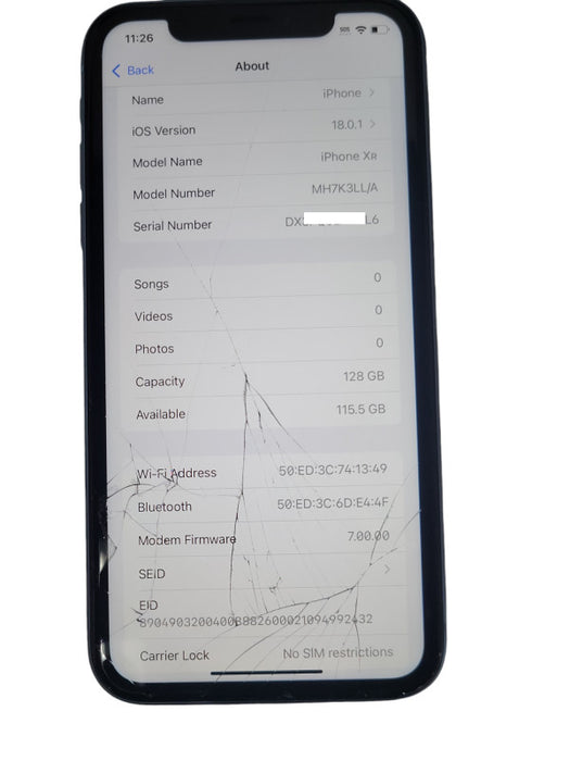 iPhone XR 128GB Blue, READ _