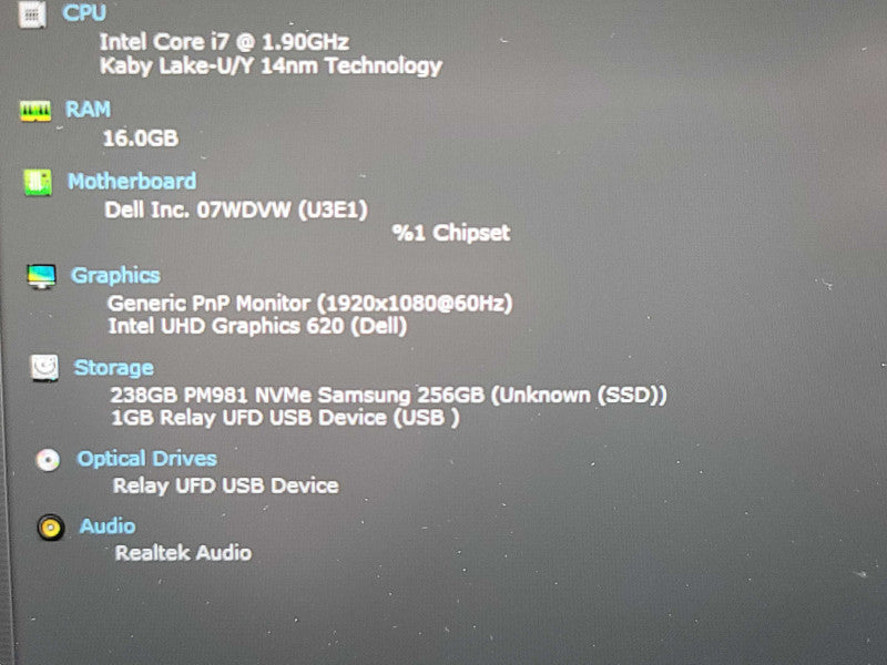 Dell Latitude 7400| i7-8665U|16GB RAM| 256GB SSD  β BudLap