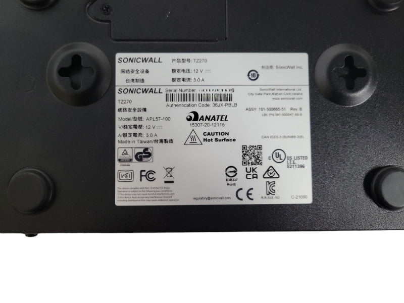SONICWALL TZ270 WIRELESS-AC TOTALSECURE THREAT !