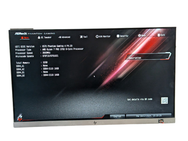 ASRock X570 Phantom Gaming 4 Ryzen 3700 8 Core 32GB RAM & 256GB NVMe SSD   -