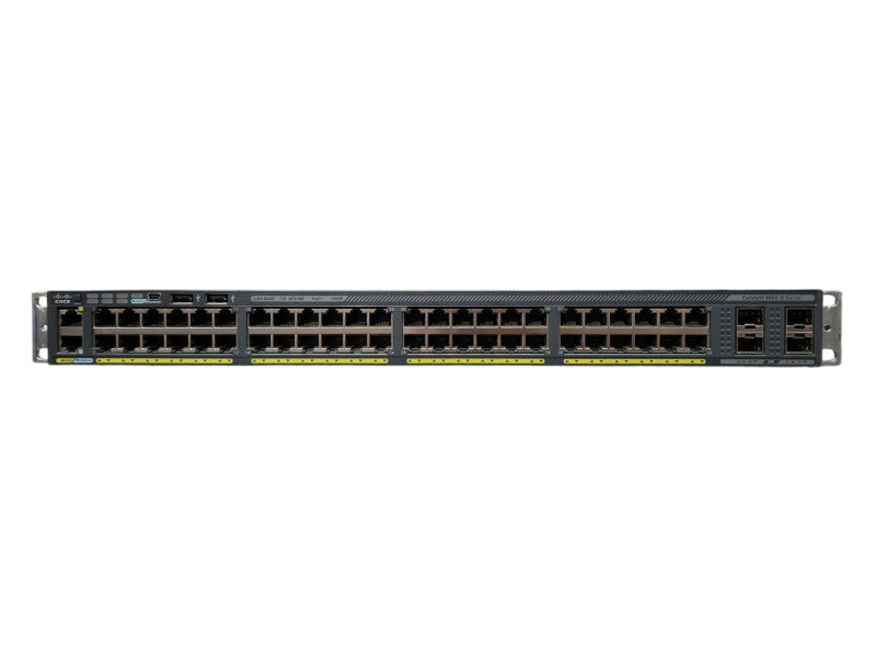 Cisco WS-C2960X-48FPS-L, 48 Port Gigabit PoE+ 740W Switch, 4x SFP