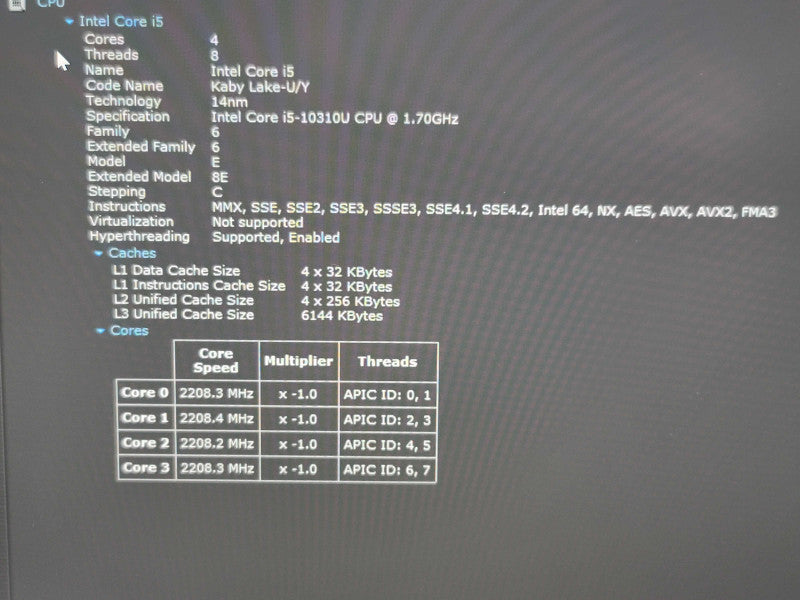 Dell Latitude 7410| i5-10310U| 8GB RAM| 256GB SSD  β Lap200