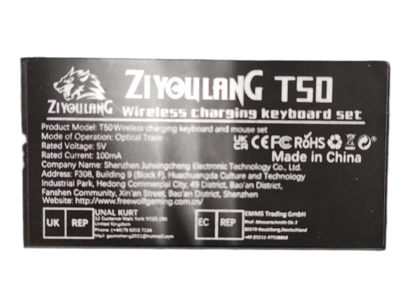 Ziyoulang T50 Wireless Keyboard, No Dongle & Mouse