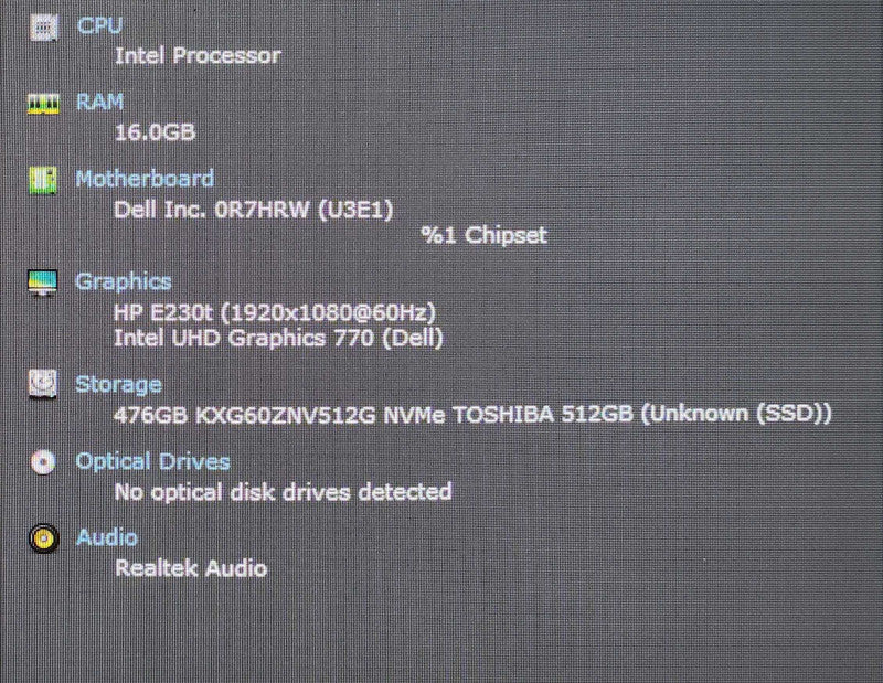 Dell OptiPlex 3000 USFF, i5-12500T CPU, 16GB DDR4, 512GB NVMe, WiFi, PWR