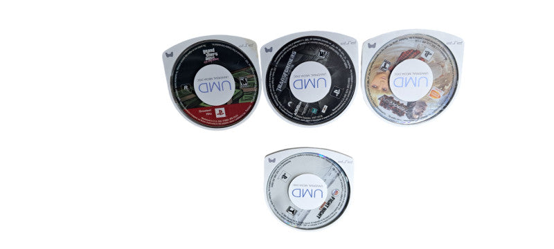 PSP Game Bunddle of 4: Vice City|Fight Night|Tekken Dark Rebellion|Transforer