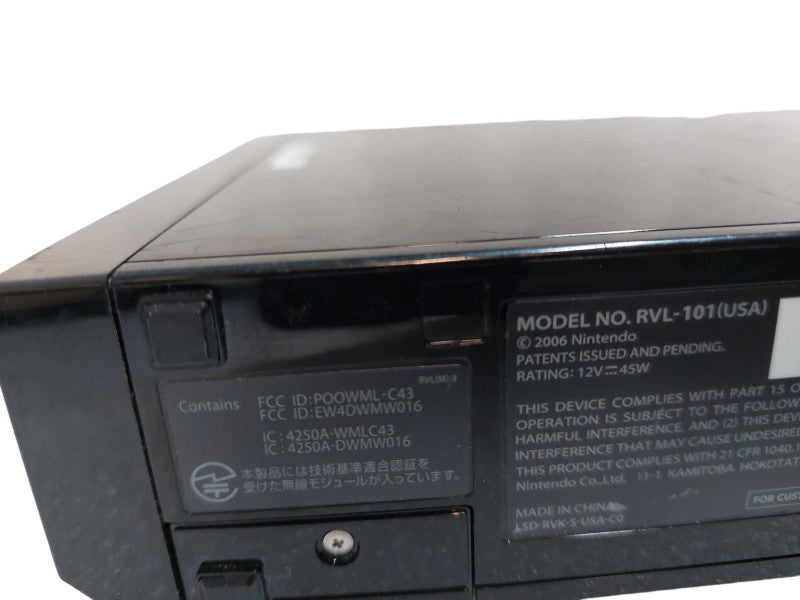 Black Nintendo Wii Model: RVL-101 with Ice Age Game  =