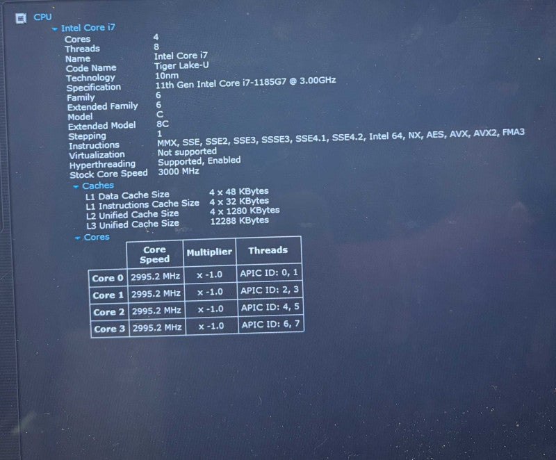 Lenovo ThinkPad X1 Yoga Gen 6 TOUCH i7-1185G7 16GB 256SSD No Stylus READ  Lap200