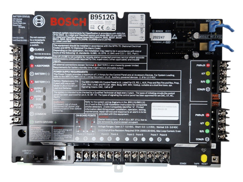 Bosch B9512G Security System Control Panel, READ