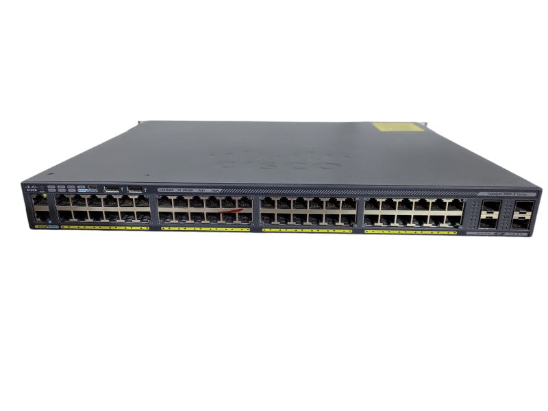 Cisco WS-C2960X-48FPS-L V07 | 48 Port Gigabit PoE+ 740W Switch | 4x SFP !