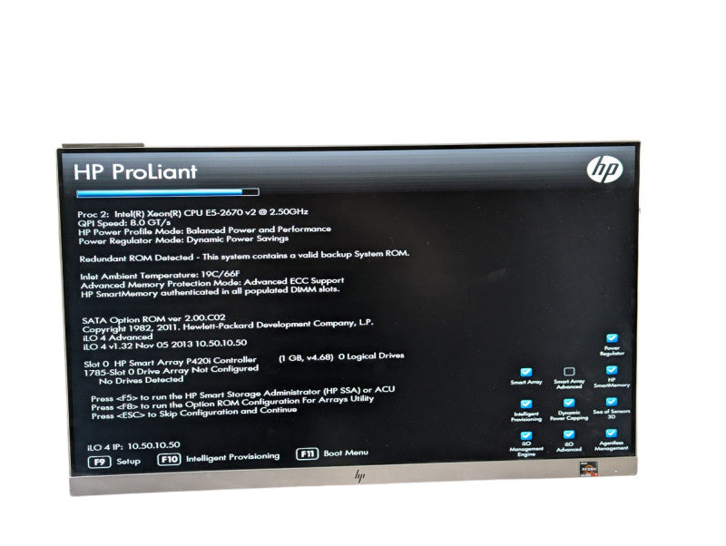 HPE ProLiant DL380p Gen8 2x Xeon E5-2670 v2 @ 2.50Ghz 256GB RAM P420i RAID  -