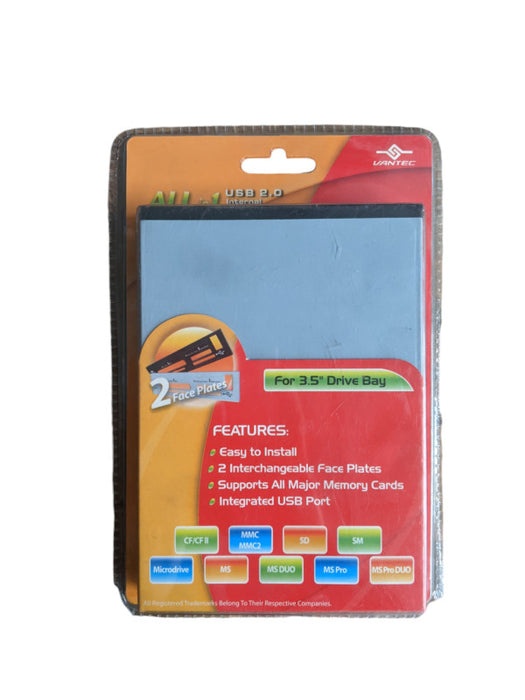 Vantec ALL-in-1 USB 2.0 Internal Card Reader | New
