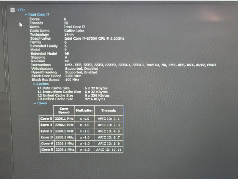 Dell Precision 7730 | i7-8750H| 32GB DDR4| Quadro P3200| 512GB SSD READ  β Lap200
