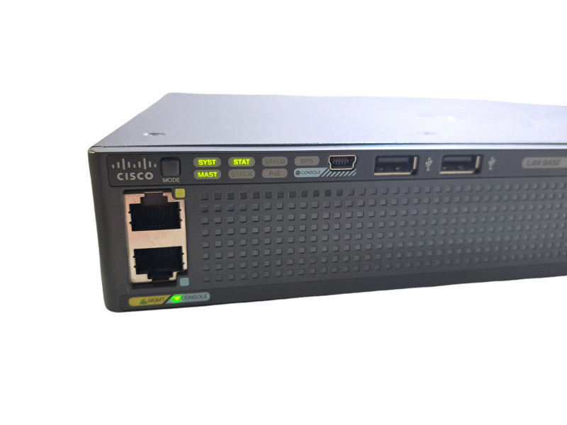 Cisco WS-C2960X-24PS-L V06 | 24-Port Gigabit PoE+ 370W Switch | 4x SFP