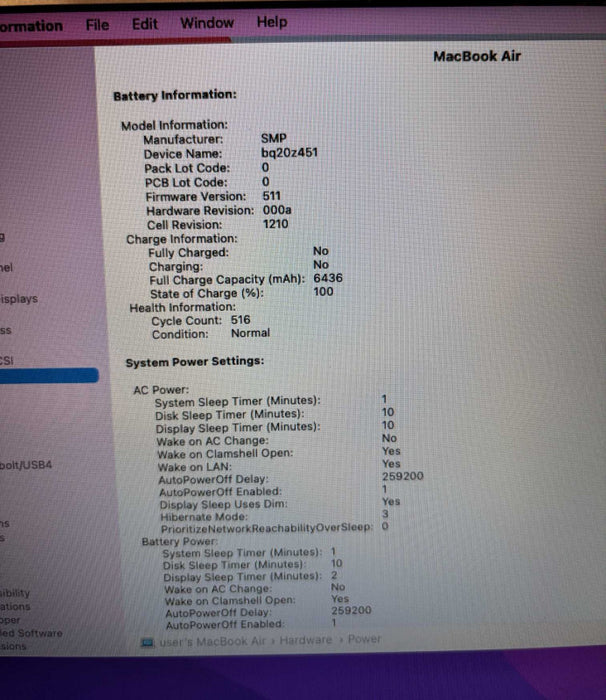 Apple MacBook Air 13" 2017 i5-5350U@1.8GHz 8GB RAM 512GB SSD READ