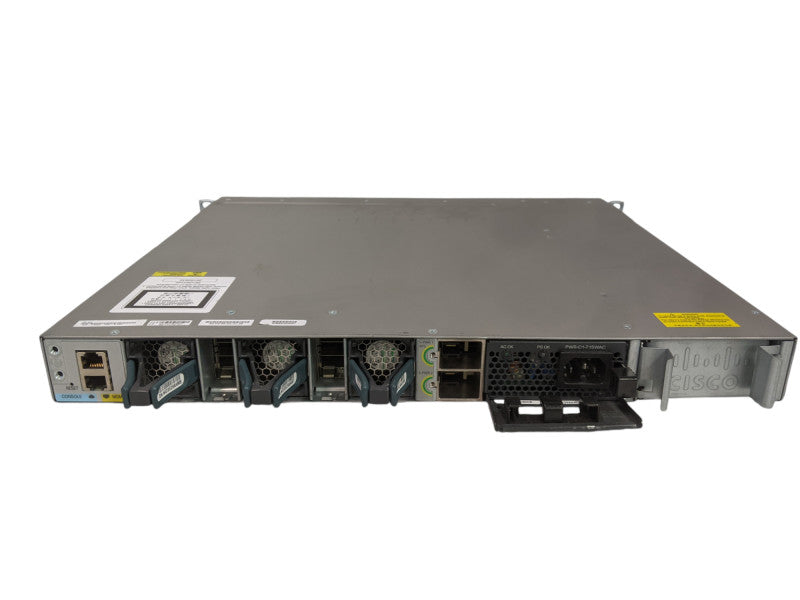 Cisco WS-C3850-48P-S V07 | 48-Port Gigabit PoE Switch | w/ C3850-NM-2-10G